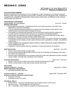My Resume Page