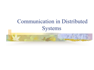 Communication in Distributed Systems