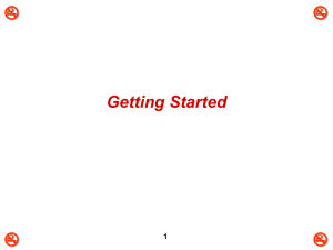 Getting Started 1