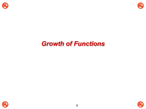  Growth of Functions 1