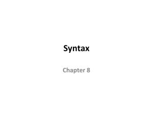 ch 8 syntax