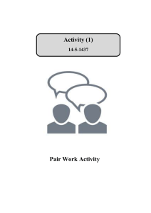 Activity (1)  Pair Work Activity 14-5-1437