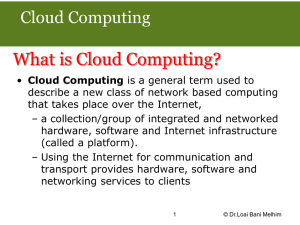 What is Cloud Computing? Cloud Computing