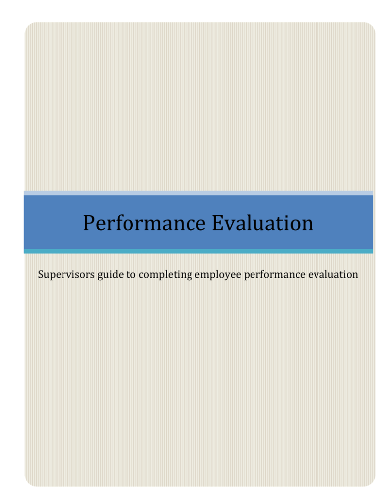 Supervisors Guide Faculty Evaluation