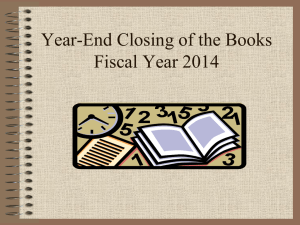 Budget Managers Closing of the Books Powerpoint