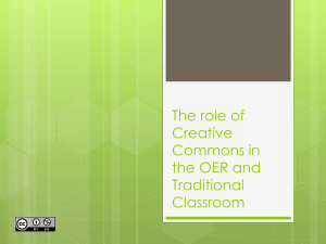 The role of Creative Commons in the OER and