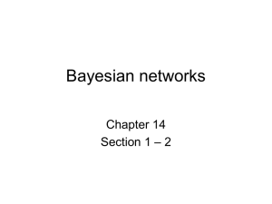 Bayesian networks Chapter 14 – 2 Section 1