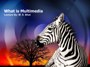 What is Multimedia Lecture By: M. S. Bhat