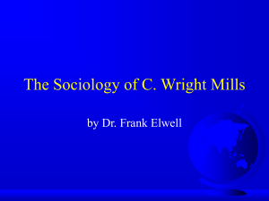 The Sociology of C. Wright Mills