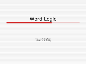 Word Logic