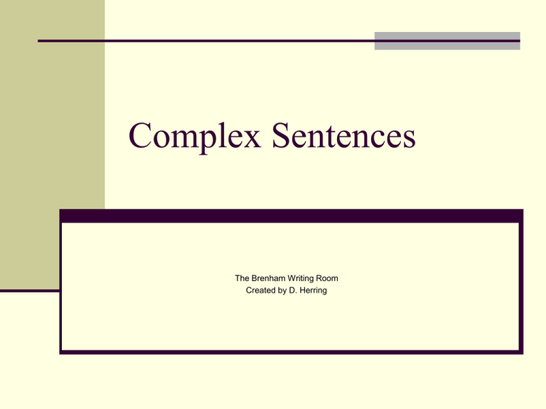 Complex Sentence For Grotesque