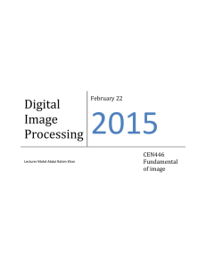 2015 Digital Image Processing