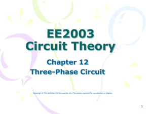 EE2003 Circuit Theory Chapter 12 Three-Phase Circuit
