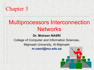 Chapter 3 Multiprocessors Interconnection Networks Dr. Mohsen NASRI