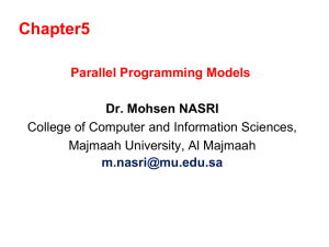 Chapter5 Dr. Mohsen NASRI College of Computer and Information Sciences,
