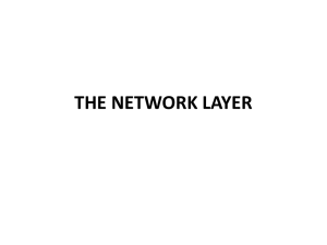 THE NETWORK LAYER