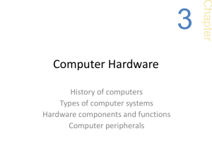 3 Computer Hardware Chap ter