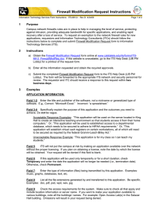 Firewall Modification Request Instructions