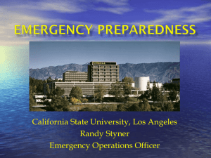 Cal State LA Emergency Preparedness Overview (PPT)