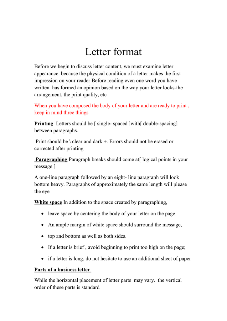 A Business Letter Should Use from s2.studylib.net