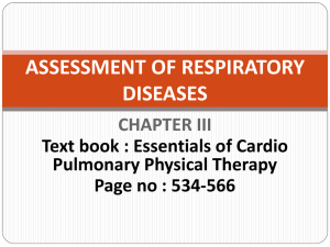 assessment of Respiratory system