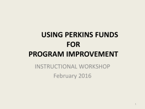 Perkins Training Presentation 2016-17