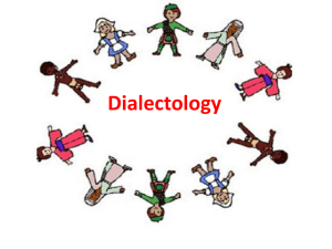 Dialectology in English