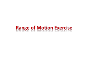 4- Range of Motion Exercises