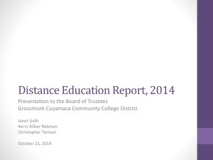 GrossmontDistance Education Report 2014 20141021_FINAL_FINAL