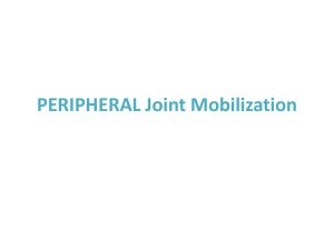 PERIPHERAL JOINT MOBILISATION