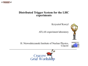 Distributed Trigger System for the LHC experiments