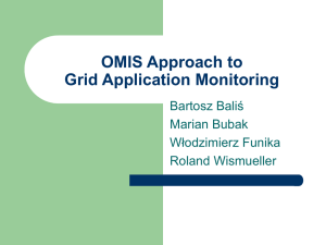 OMIS Approach to Grid Application Monitoring