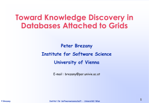 Toward Knowledge Discovery in Databases Attached to Grids