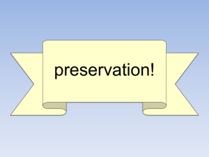 preservation!