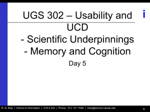 i – Usability and UGS 302 UCD