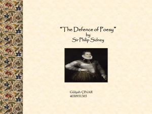 Defence of poesy