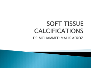 Soft tissue calcifications