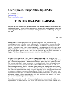 User:Lpcalix/Temp/Online tips IP.doc
