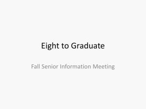 TUG Fall Senior Meeting PowerPoint