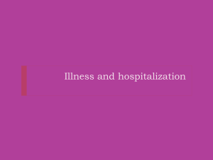 Illness and hospitalization