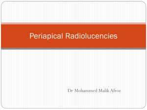 differential diagnosis of periapical radiolucencies