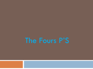 the four P's