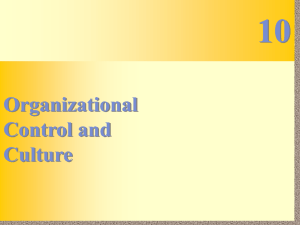 Organizational Control