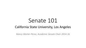 Cal State LA Senate 101