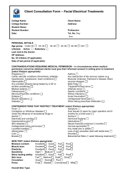 treatment template skin plan Microdermabrasion Consultation Client Form