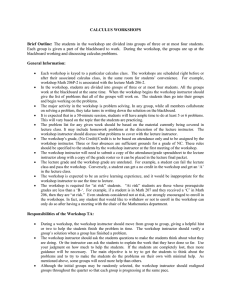 Math 206-208 Workshop handout