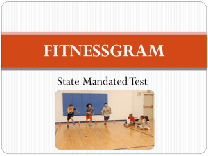 FITNESSGRAM State Mandated Test GOLF