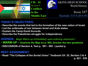 CH 34:4 "Israeli-Palestinian Conflict in the Middle East".ppt