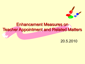 Appointment related matters