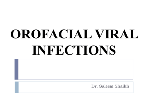 oral microbiology - viral diseases